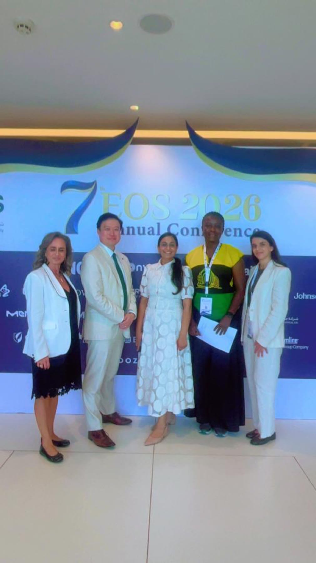 Dr. Kankam with conference delegates at EOS 2026