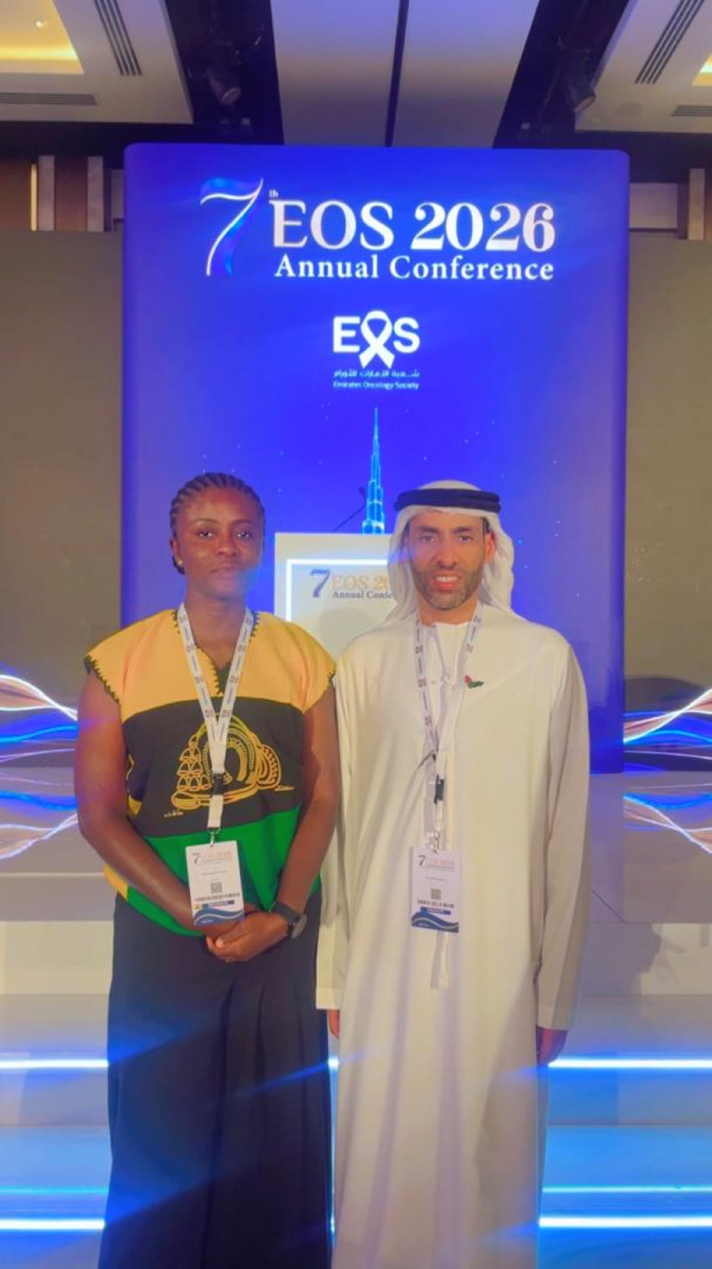 Dr. Kankam at the 7th EOS Annual Conference, Dubai