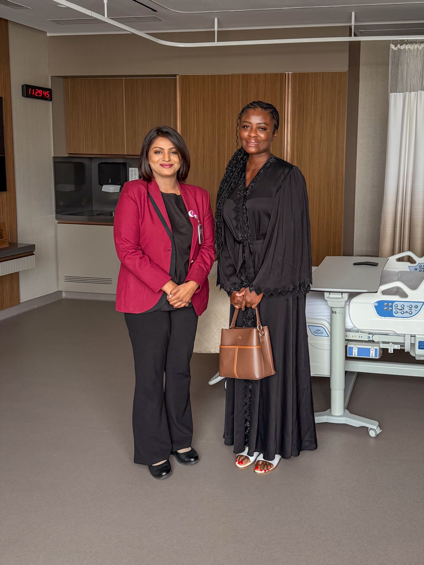 Dr. Kankam on a facility tour